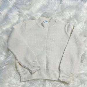 𝅺bhs Vintage Off White Knit Sweater 4-5 Years